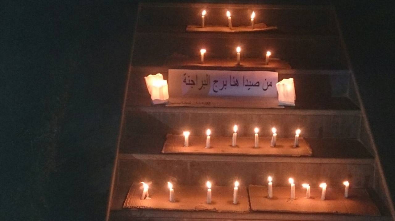 بالصّور: تحية صيداوية إلى شهداء تفجير برج البراجنة