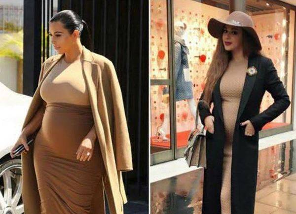 بالصور- ميريام فارس تستعرض حملها على طريقة كيم كاردشيان