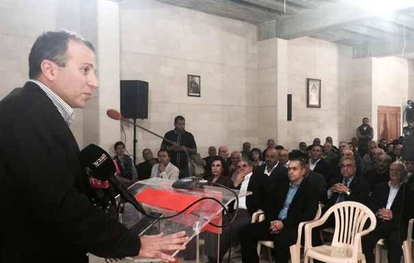 باسيل: المعركة معركتنا والارهاب
يستطيع أن ينال من أيّ كان