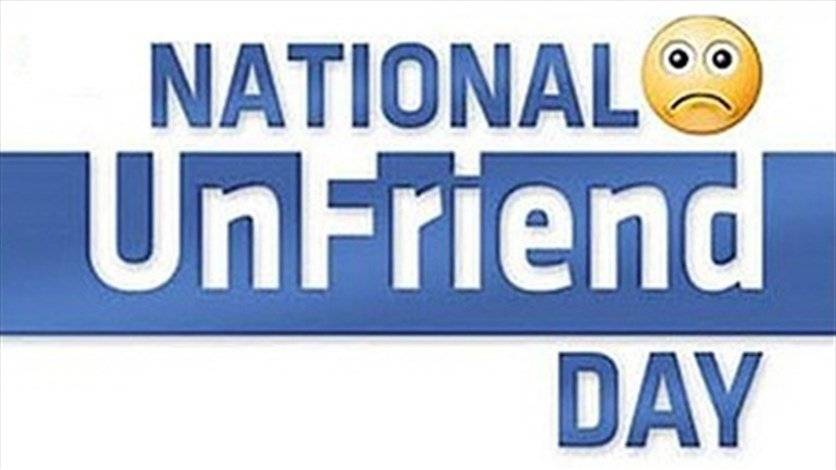 الغاء الصداقة على فيسبوك (unfriend day)!!