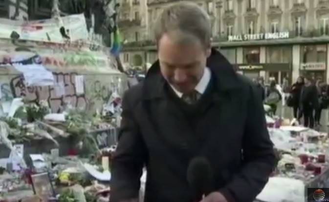 بالصورة: مراسل "BBC" ينفجر بالبكاء مباشرة على الهواء!!
