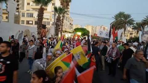 صيدا تتظاهر.. دعماً لفلسطين والاقصى