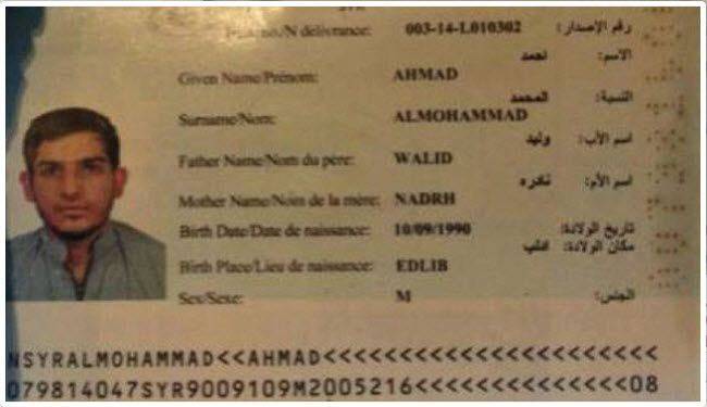 حقائق صادمة تكتشف في جواز سفر أحد الانتحاريين بهجمات باريس