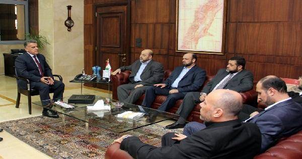ابراهيم بحث مع وفد حماس شؤونا امنية مشتركة في شاتيلا وبرج البراجنة