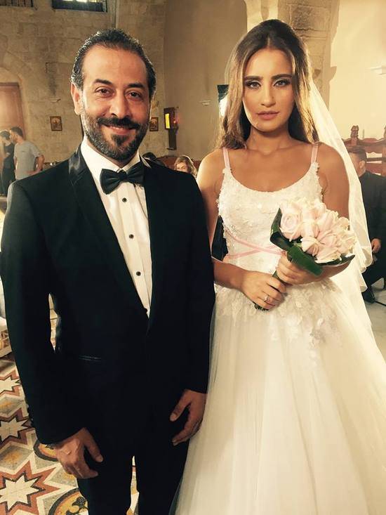 صور زفاف إيميه الصياح وعبد المنعم عمايري
