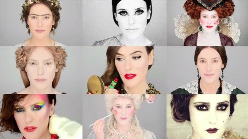 5 آلاف سنة من المكياج في فيديو واحد!!