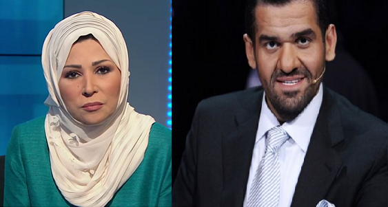 بالصور-  خديجة بن قنة تسخر من حسين الجسمي