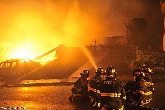حريق في سيارة نتيجة احتكاك كهربائي!