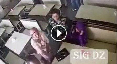 فيديو صادم.. كاميرا مطعم صورات لحظة دخول عائلة بأكملها على بنتهم وهي مع صاحبها
