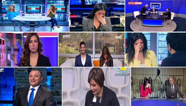 مواقف مضحكة ومحرجة على الهواء!! شاهد..