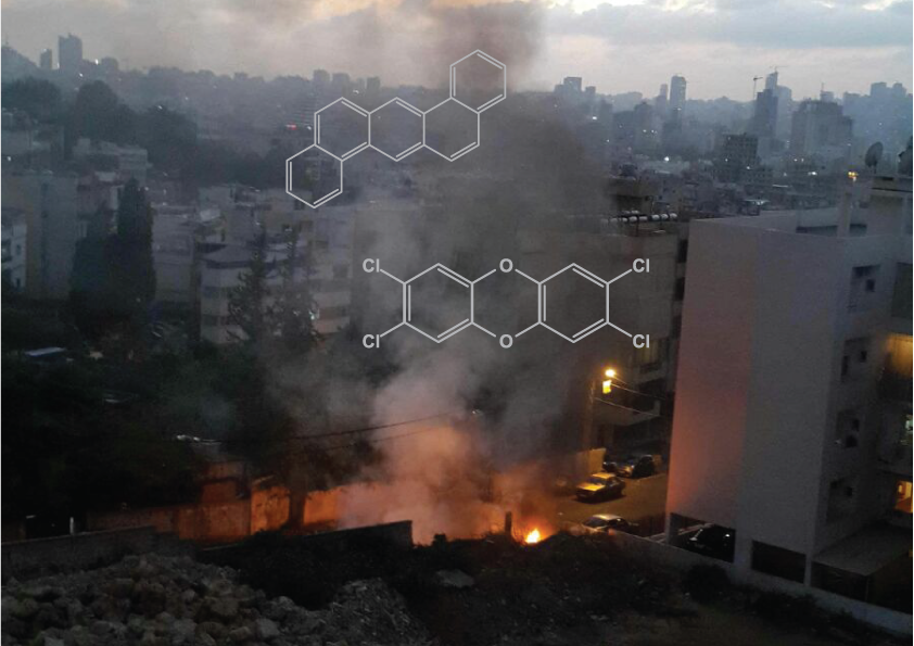 نِسَب مثيرة للقلق لمواد مسرطنة قرب مواقع الحرائق في مكبّات النفايات العشوائيّة