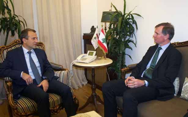 باسيل استقبل سفراء بريطانيا وكندا وبلحاج