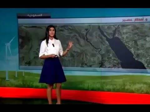 بالفيديو المضحك : لحظة سقوط مذيعة العربية على الهواء مباشرة