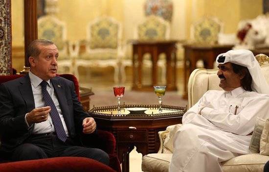بالصور.. أردوغان يلتقى أمير قطر السابق على عشاء وكأس نبيذ فى باريس