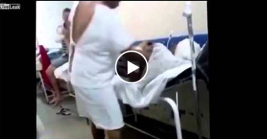 بالفيديو: شاهد معركة طاحنة بين مريضين للحصول على سرير في مستشفى!