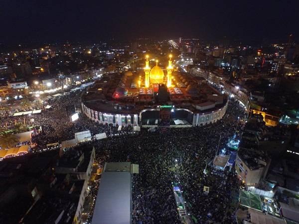 بالصور الملايين من الزوار في كربلاء لاحياء مراسم الاربعين