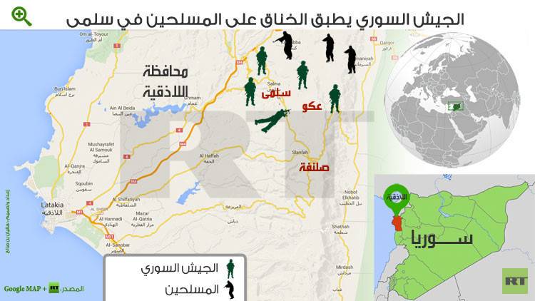 ريف اللاذقية.. الجيش يدخل سلمى في الكماشة بسيطرته على عكو