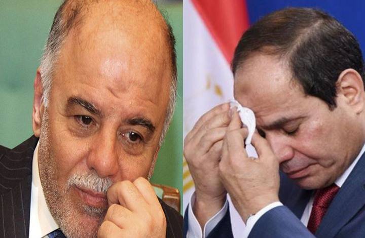 رسالة من السيسي للعبادي تؤكد دعمه الكامل للعراق
