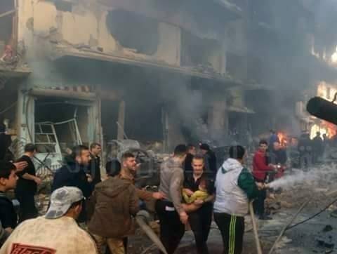 ارتفاع ضحايا تفجيري حمص إلى 20 قتيلا ونحو 140 جريحا و