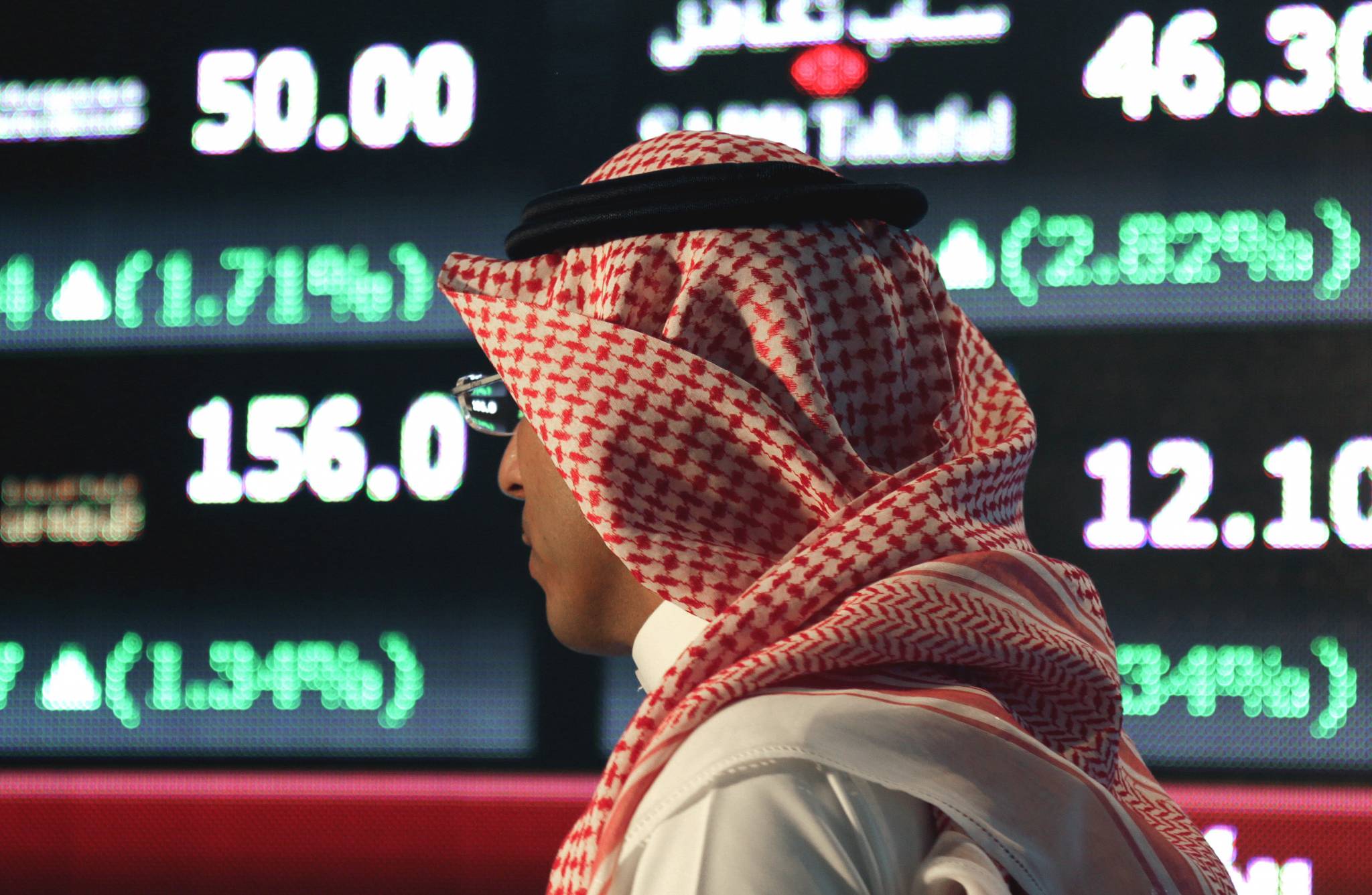 خسائر كبيرة للأسهم الخليجية مع هبوط النفط الى ما دون 38 دولارا للبرميل