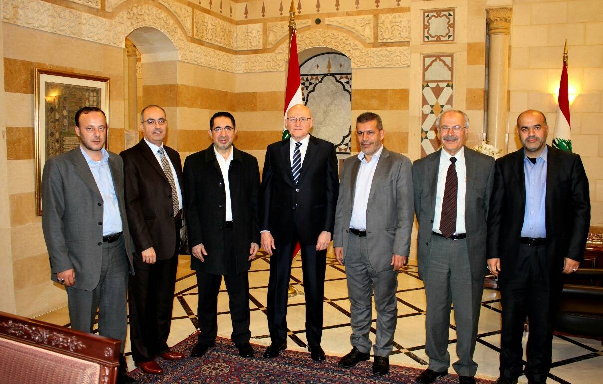 سلام استقبل الحاج حسن والجراح وحبيش ووديع الخازن نقل عنه ان انضمام لبنان الى التحالف من اختصاص مجلس الوزراء مجتمعا