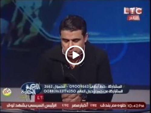 بالفيديو.. مذيع مصري يبكي على الهواء بسبب وفاة ابنته