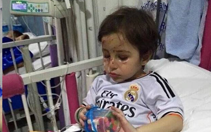 بالصورة..الطفل حيدر إلى مدريد