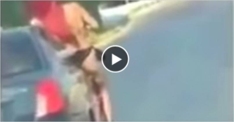 بالفيديو: شاهد لحظة ضبط فتاة عارية داخل سيارة وتقوم بأفعال غير أخلاقيه