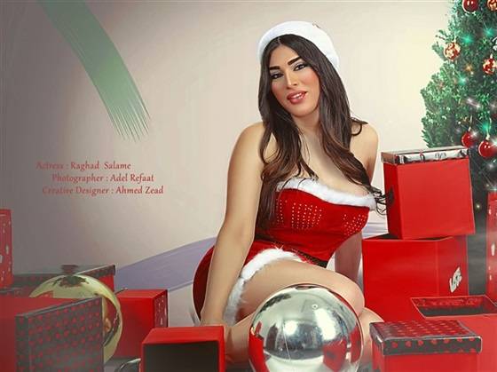رغد سلامة تتقمص دور" بابا نويل " بس بحلة حلوة ..