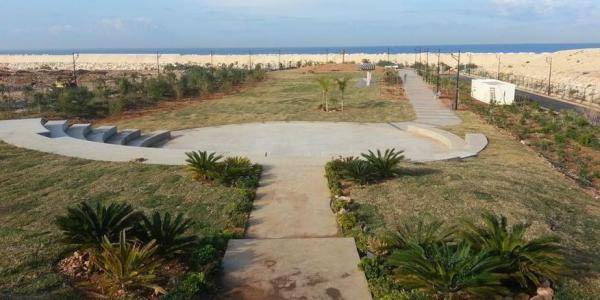حديقة عامة مكان جبل النفايات في صيدا