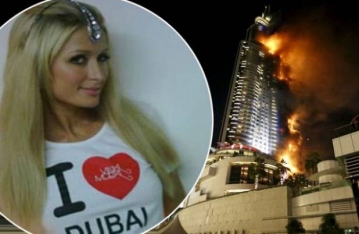 فيديو- ما علاقة باريس هيلتون بحريق دبي؟!!