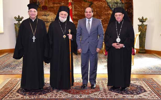 لحام التقى السيسي وتشديد على
التصدّي للتطرّف والموجة الإرهابيّة