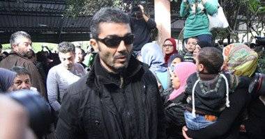 خالد النبوى والسقا وإلهام شاهين وفاروق الفيشاوى فى تشييع جنازة ممدوح عبد العليم