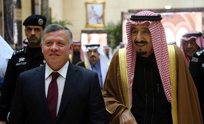 الملك السعودي يتلقى إتصال تأييد من ملك الأردن