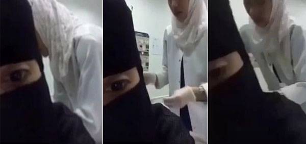 فيديو صادم- سعودية تلتقط سيلفي وهي تأخذ إبرة في مكان حساس!
