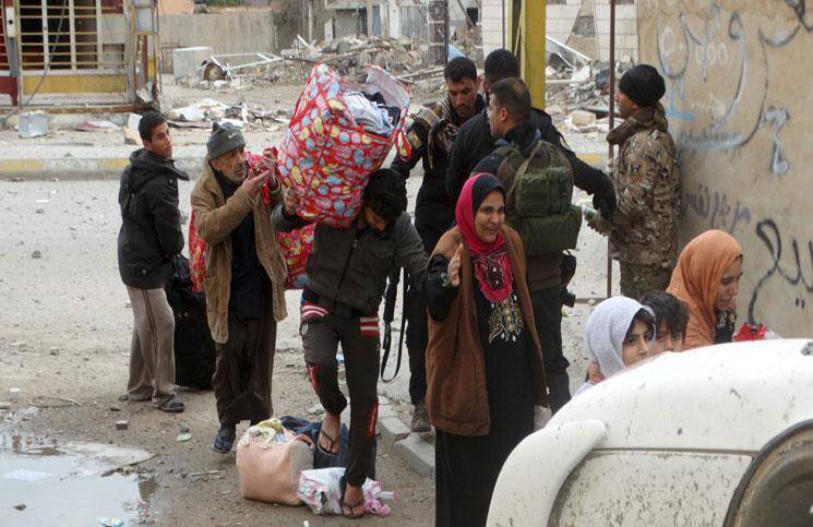 إجلاء أكثر من 1200 مدني من مدينة الرمادي