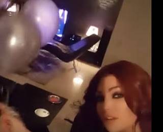 فيديو غامض لهيفاء وهبي وهي تلعب بالبالون!