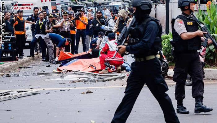 مصادر مقربة من داعش تنقل عن التنظيم إعلان مسؤوليته عن هجوم جاكرتا عبر وكالة "أعماق"