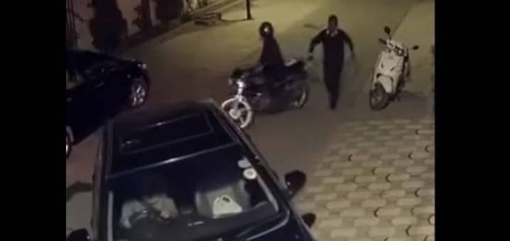(فيديو) ماذا فعل لصان بفتاة تقود سيارتها ليلًا ؟