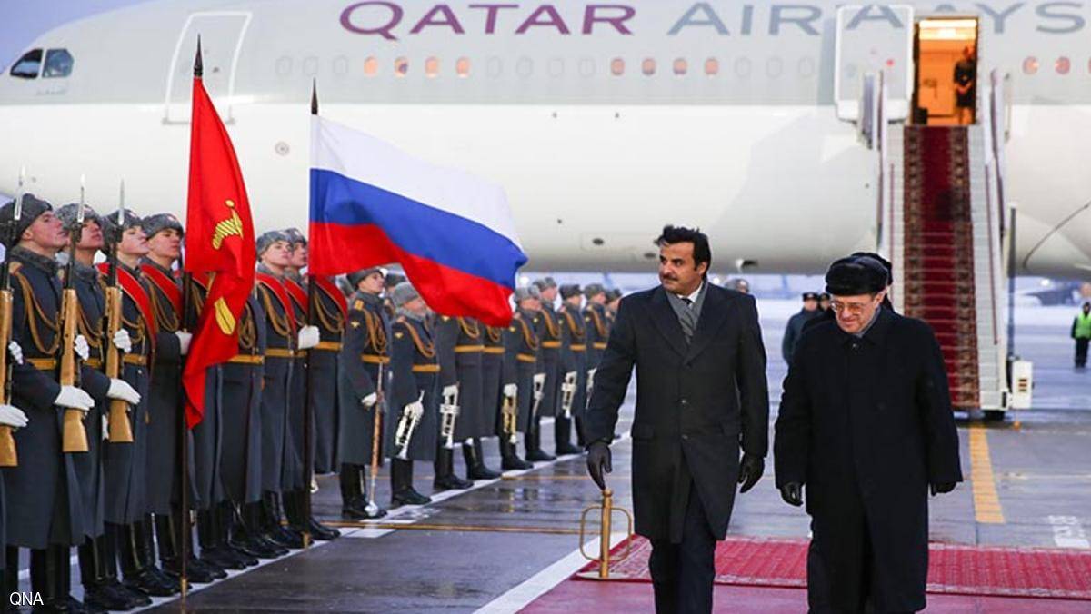بوتن يبحث مع أمير قطر الوضع الأمني بالمنطقة