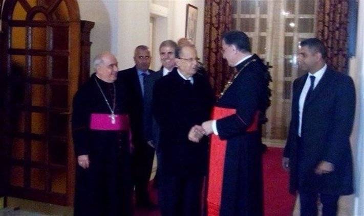 عون من بكركي: نبلغ البطريرك الراعي الوفاق