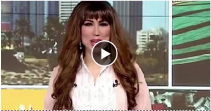 بالفيديو: شاهد فضيحة مذيعة على الهواء بسبب سروالها
