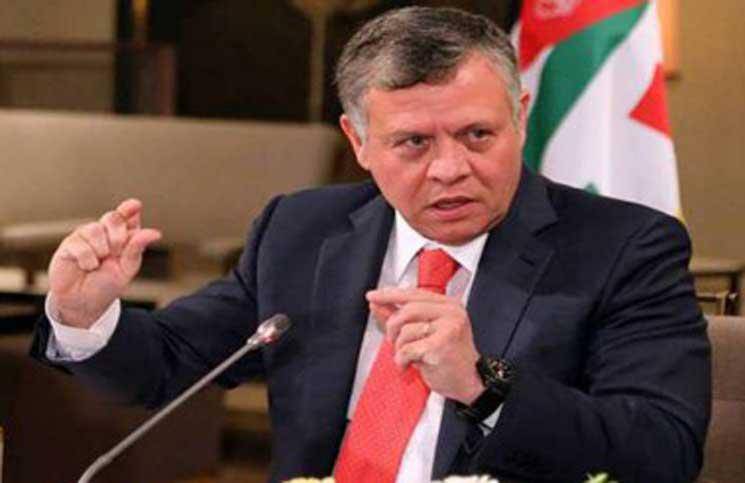 العاهل الأردني يدعو إلى تهيئة ظروف العملية السلمية بين الفلسطينيين والإسرائيليين