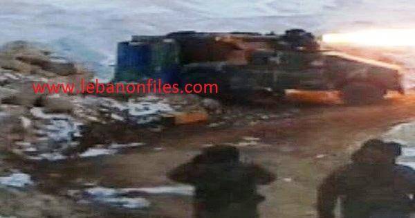 بالصورة: الجيش يستهدف بصاروخ تاو تحركات المسلحين في جرود عرسال