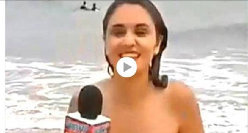 بالفيديو: مراسلة تلفزيونيّة بموقف لا تُحسد عليه مباشرة على الهواء