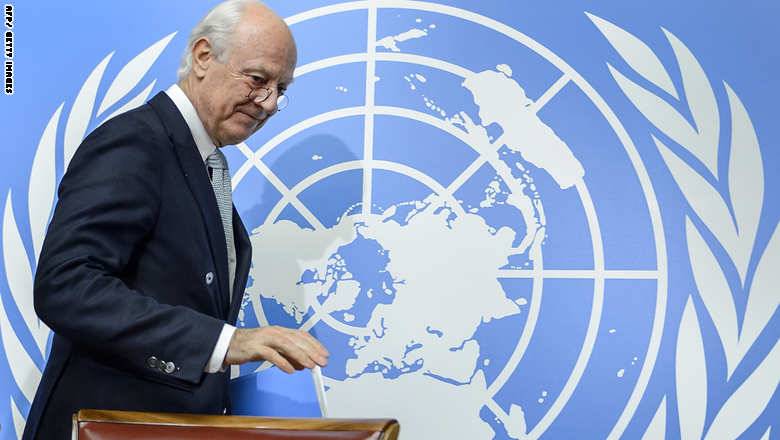 الأمم المتحدة: المفاوضات السورية تبدأ اليوم بلقاء دي مستورا مع وفد نظام الأسد