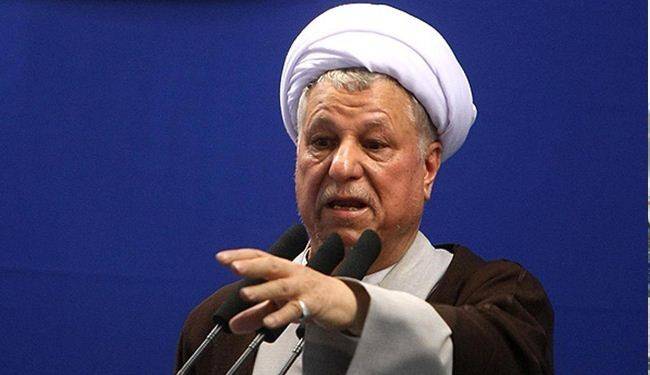 رفسنجاني يحذر النظام الإيراني من عصيان شعبي وصفه بـ"الشر"