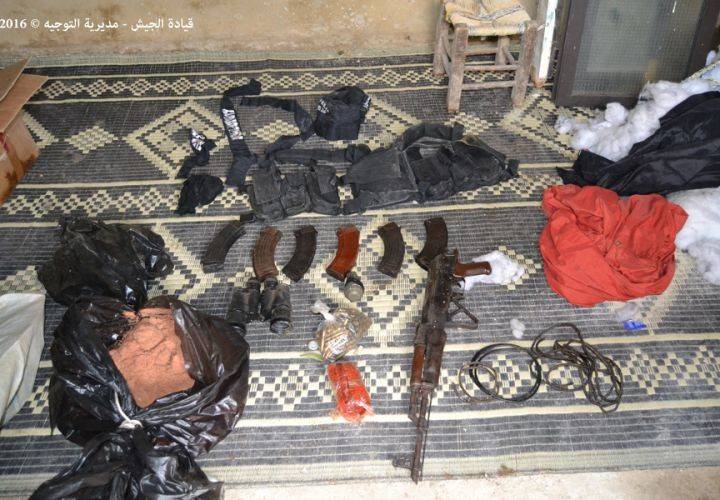 الجيش: دهم منازل وضبط مواد لتصنيع متفجرات في التبانة