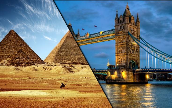 بالصور: لن تصدقوا ما ستجدوه عند النظر لـ مصر وبريطانيا من الفضاء!