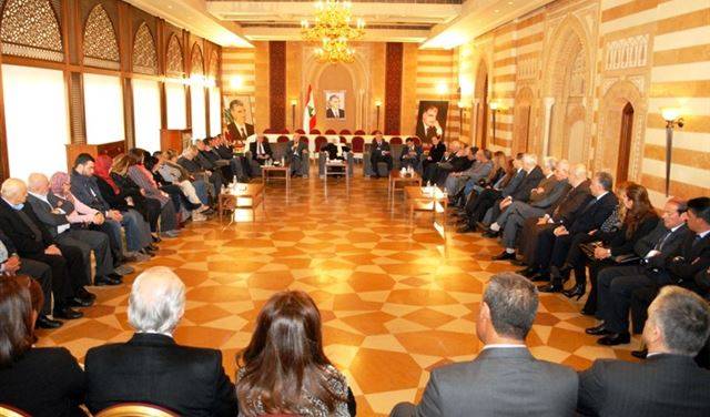 بهية الحريري: ملء الشغور الرئاسي سيبقى اولوية بالنسبة الينا